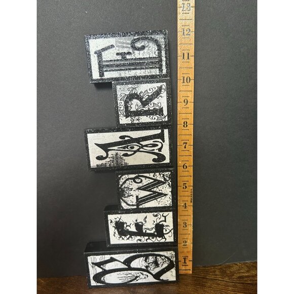 Halloween Wooden "Beware" Table Decor - Picture 3 of 4